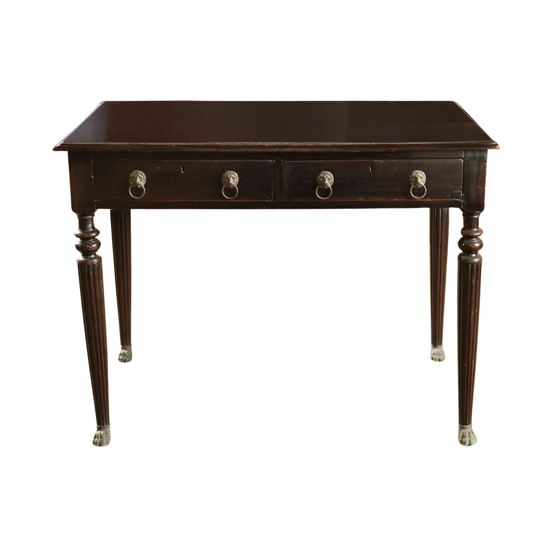 Anglo-Indian ebonised writing table