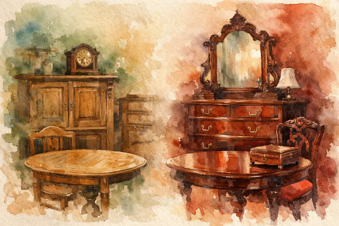 English Oak Versus Mahogany for Antiques