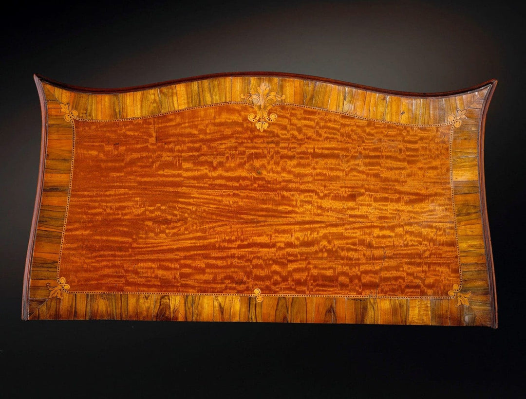 Ince &amp; Mayhew - Satinwood Marquetry Cabinet on Chest