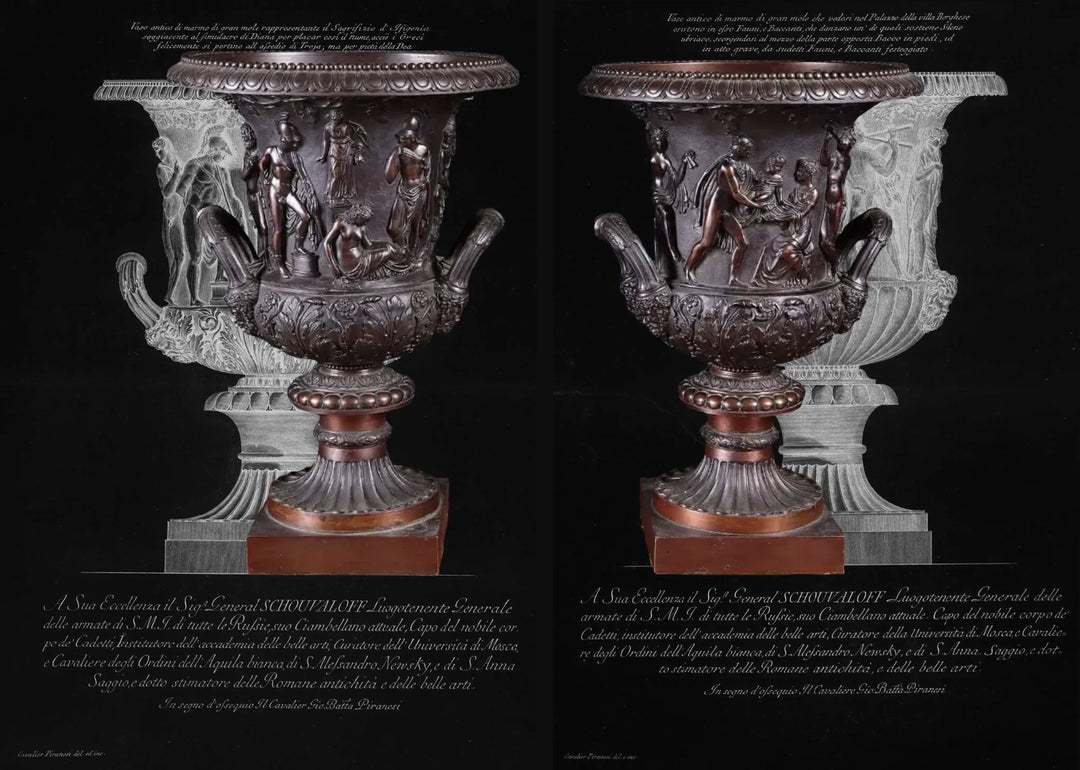 The Borghese Vase and the Medici Vase: Classical Originals and Grand Tour Echoes