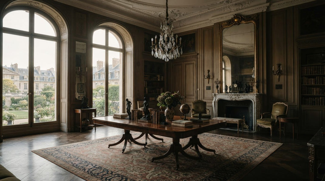 How to Use Large-Scale Antiques in Rooms with High Ceilings