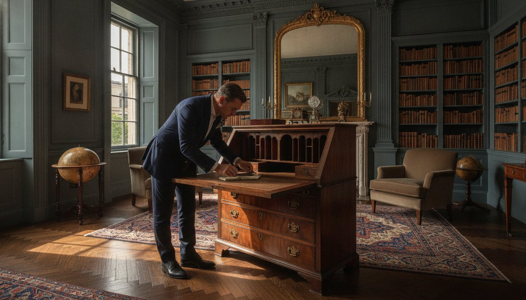 The Antique Secretaire Desk: A Connoisseur’s Guide to History, Style, and Authentication