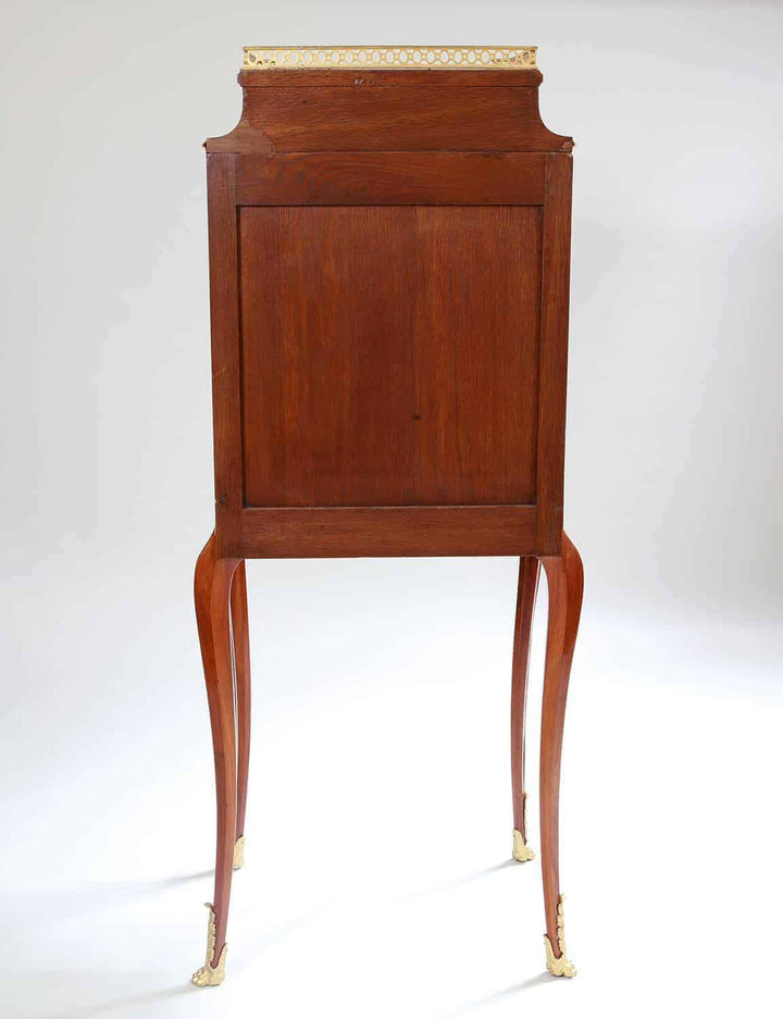 Napoleon III fall front secretaire cabinet with elegant cabriole legs by Nwtiques
