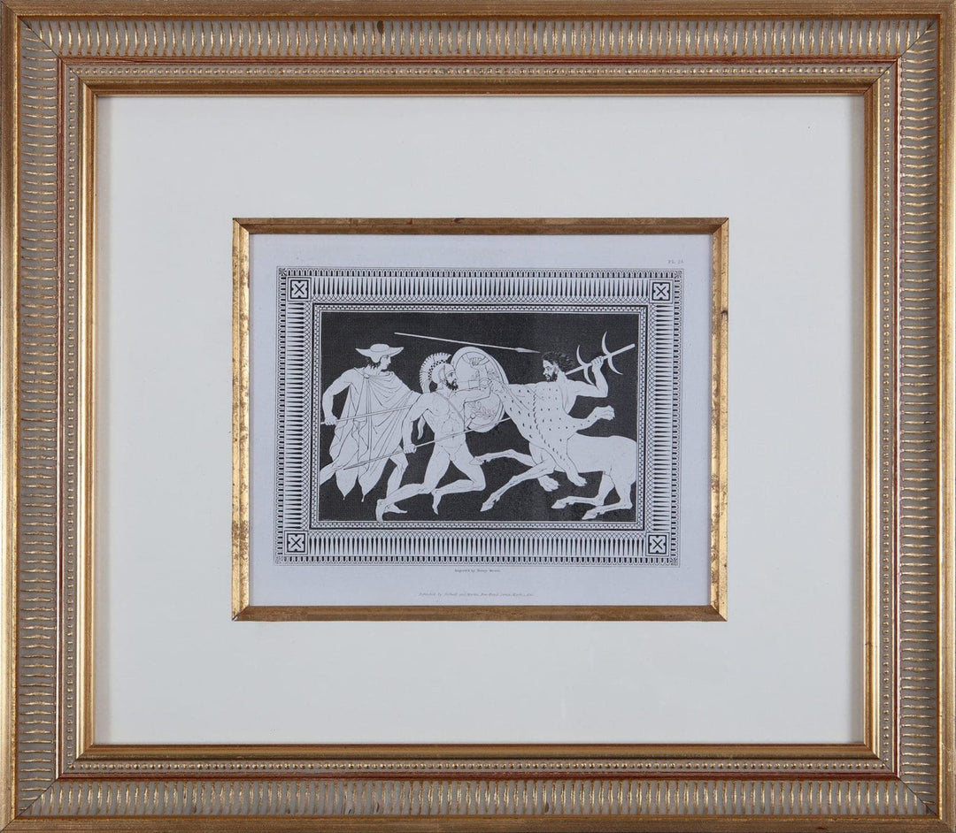 Framed engraving of classical scene from Henry Englefield collection by Henry Moses offered by Nwtiques