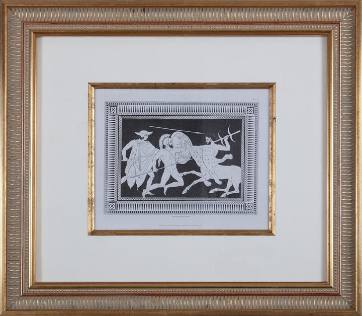 Framed engraving of classical scene from Henry Englefield collection by Henry Moses offered by Nwtiques