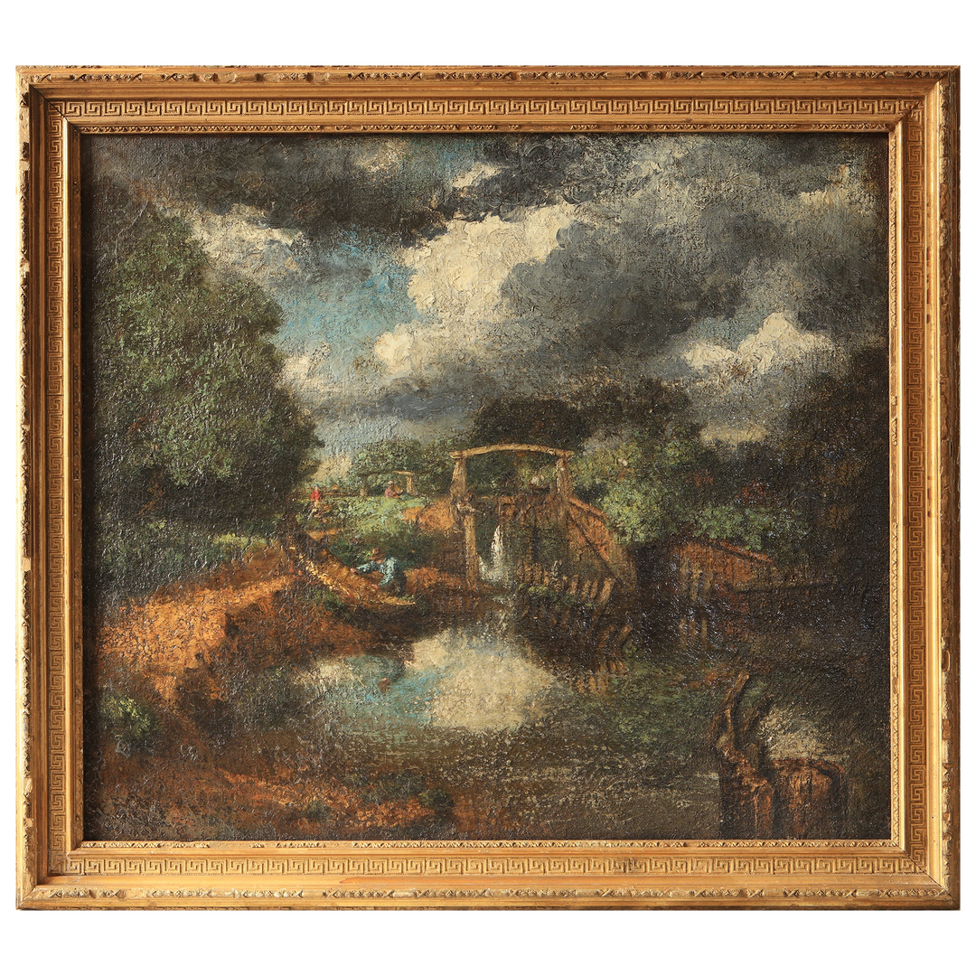 Landscape with Dramatic Sky and Watermill