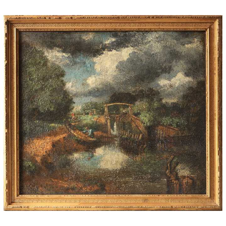 Landscape with Dramatic Sky and Watermill
