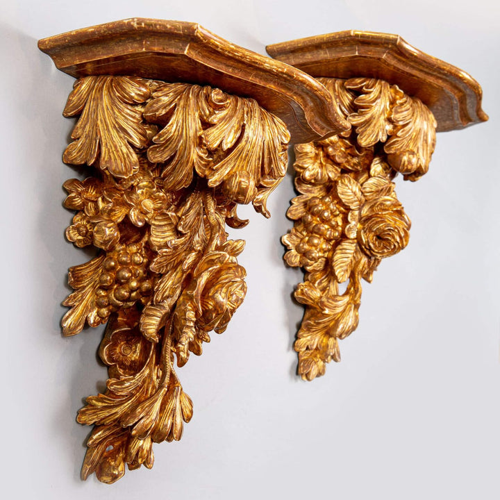 Pair of George III Giltwood Wall Brackets