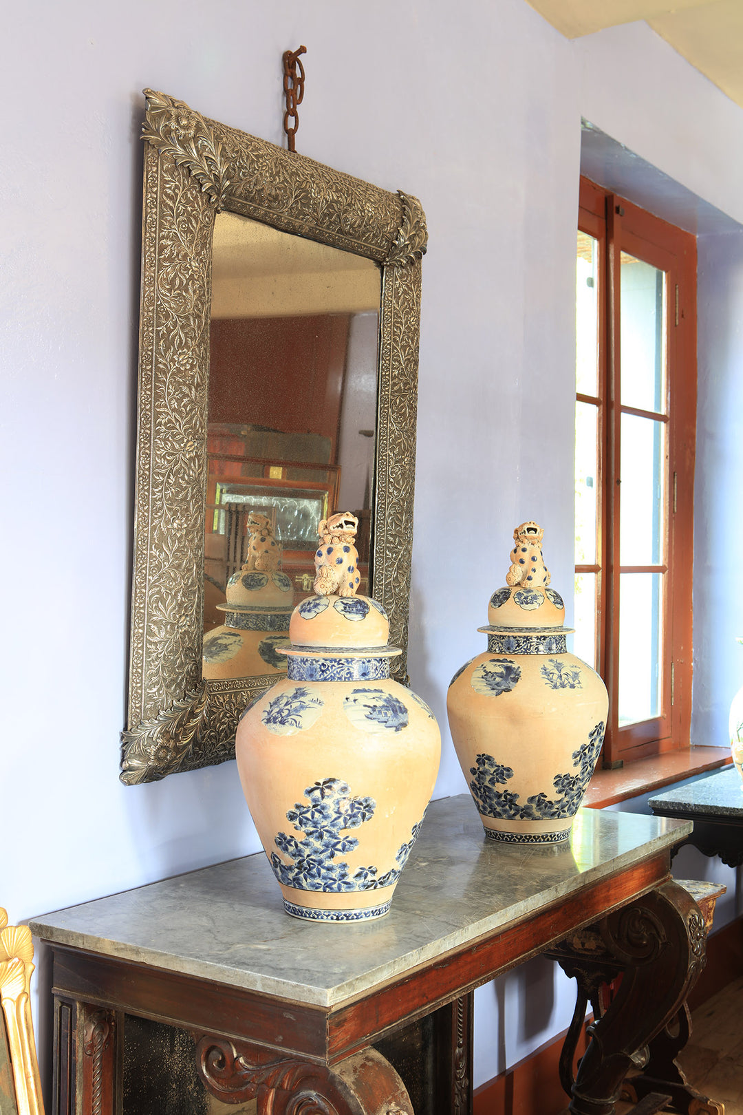 Important Pair of Arita Porcelain Vases