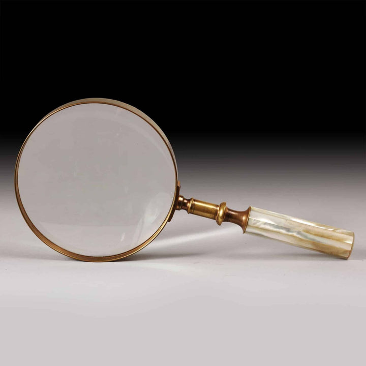 19th Century French Palais Royal gallery glass with mother-of-pearl handle by Collection TH20, circa 1840 luxury piece