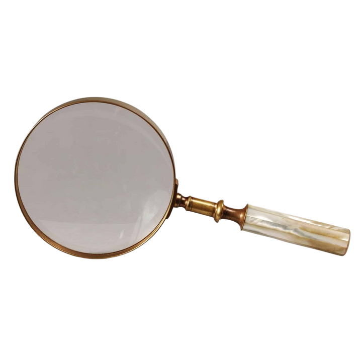 19th Century French Palais Royal gallery glass with mother-of-pearl handle by Collection TH20