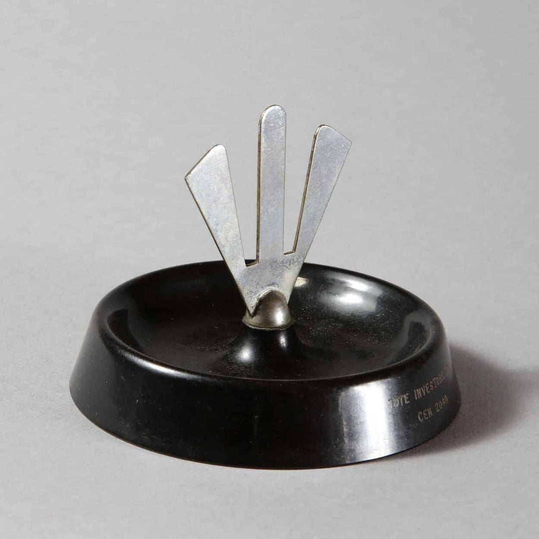Rare early 20th century Dunhill bakelite and chrome Prong ashtray by The Sold Archive with Tote Investors Ltd mark