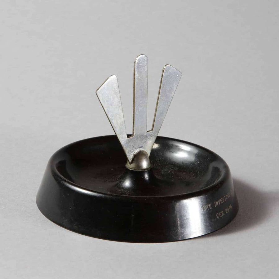 Rare early 20th century Dunhill bakelite and chrome Prong ashtray by The Sold Archive with Tote Investors Ltd mark