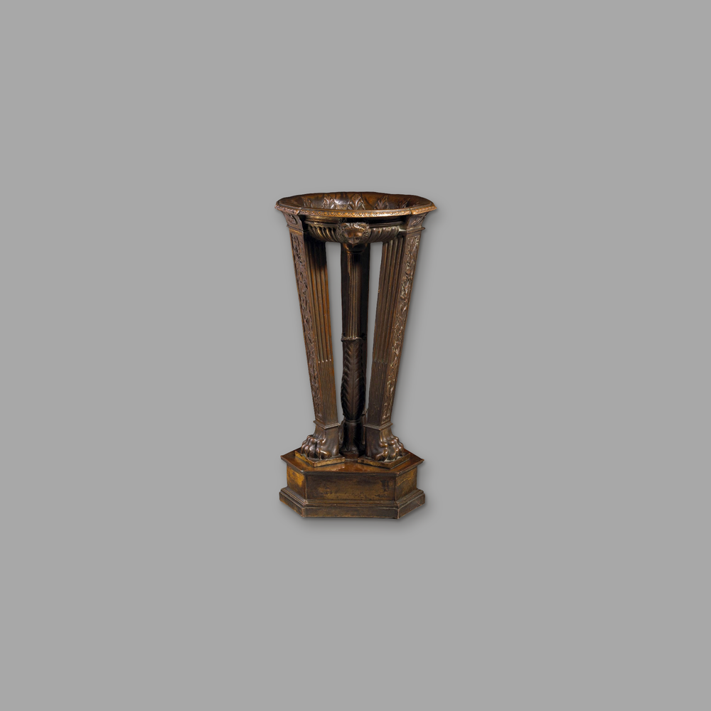19th Century Electrotype Athenienne, on a plain mid-grey background.