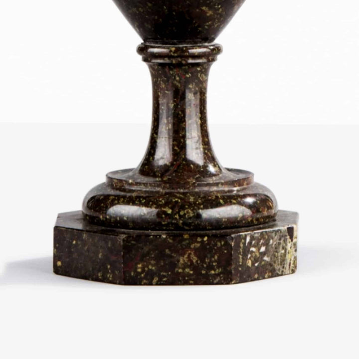 Base of a 19th century Cornish serpentine amphora on octagonal pedestal by Collection EE20