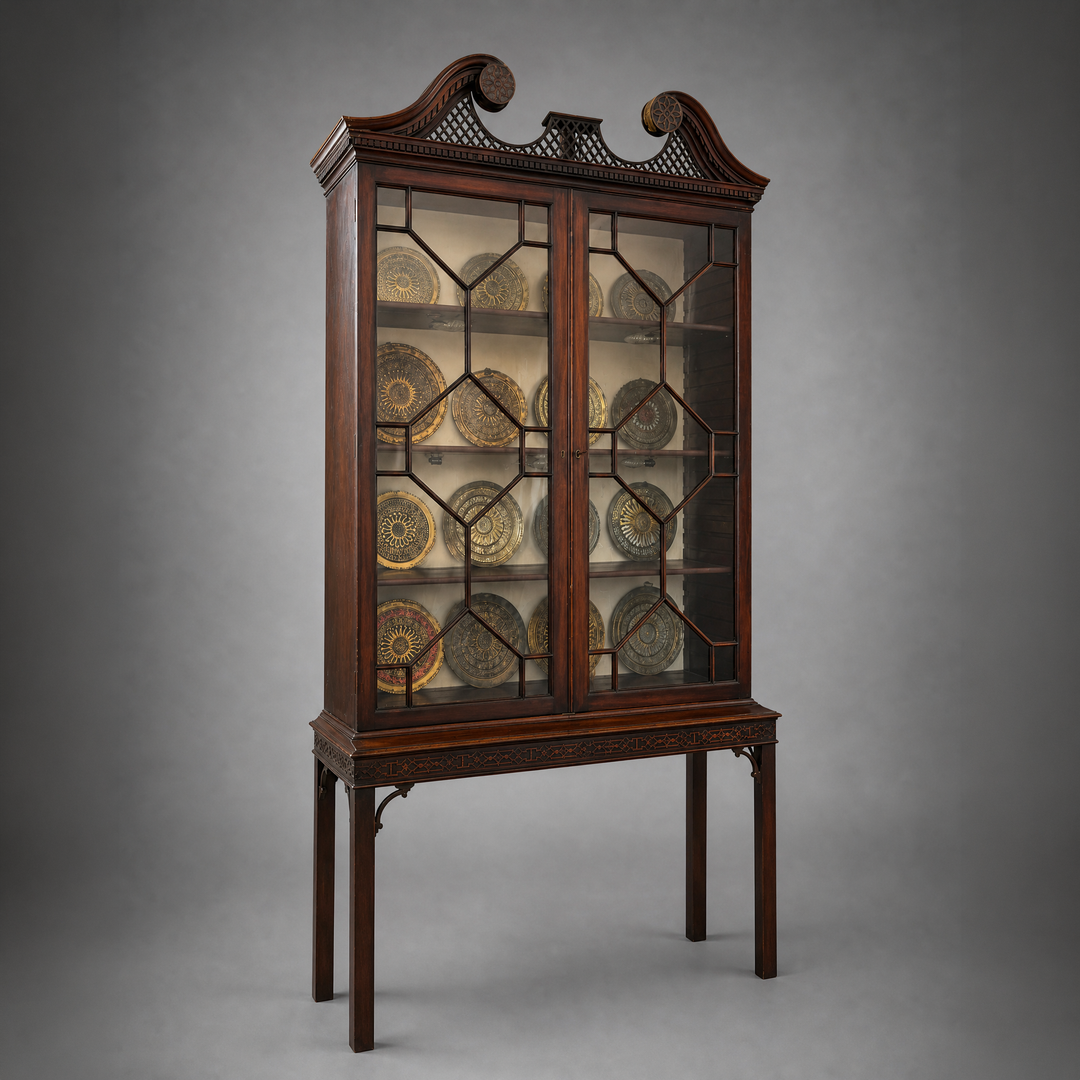 George III Mahogany Display Cabinet
