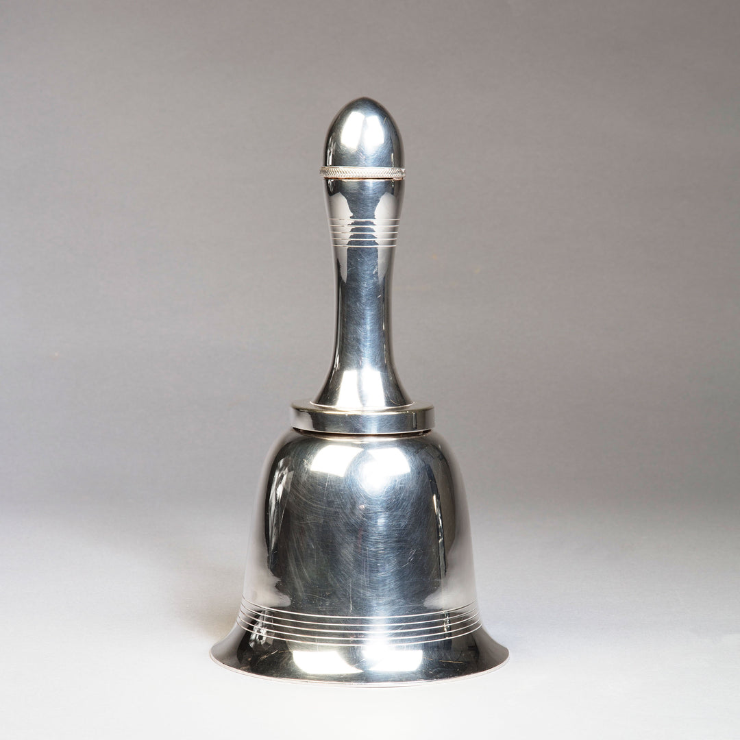 Asprey Bell Shaped Cocktail Shaker in polished metal with elegant early 20th-century design by Collection TH10