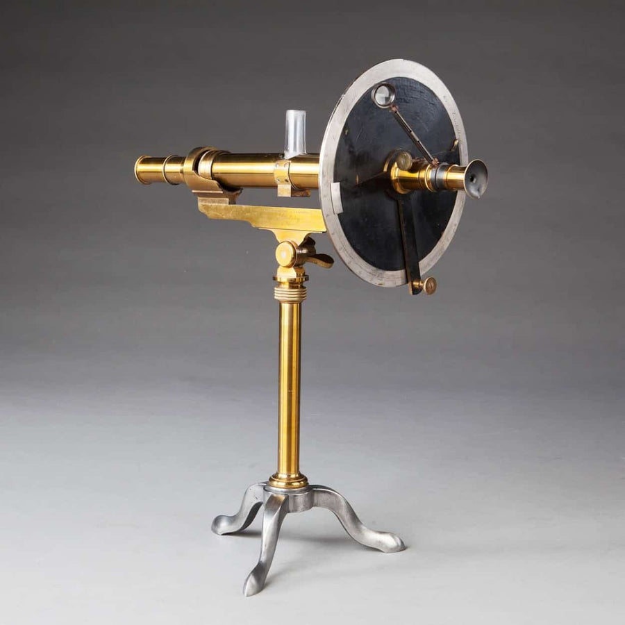 Vintage Saccharimeter by Jj Duboscq Paris, numbered 25, brass and metal design from The Sold Archive