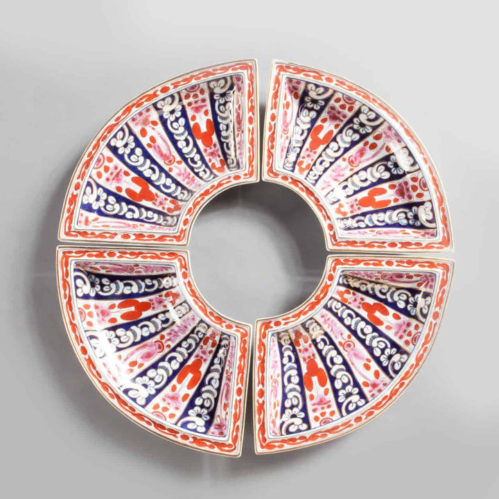 Worcester Queen Charlotte pattern composite porcelain service piece by Collection TH10 with detailed Regency design