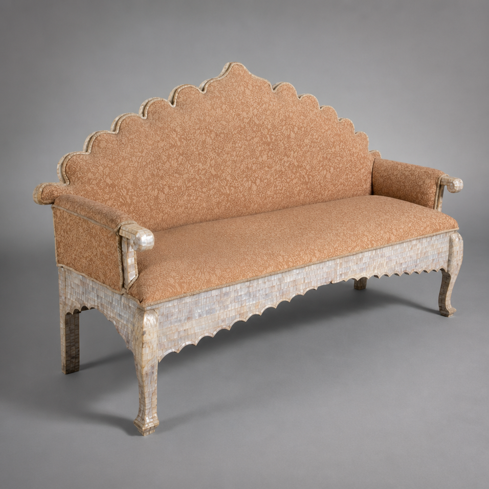 Indian Mother of Pearl Sofa--