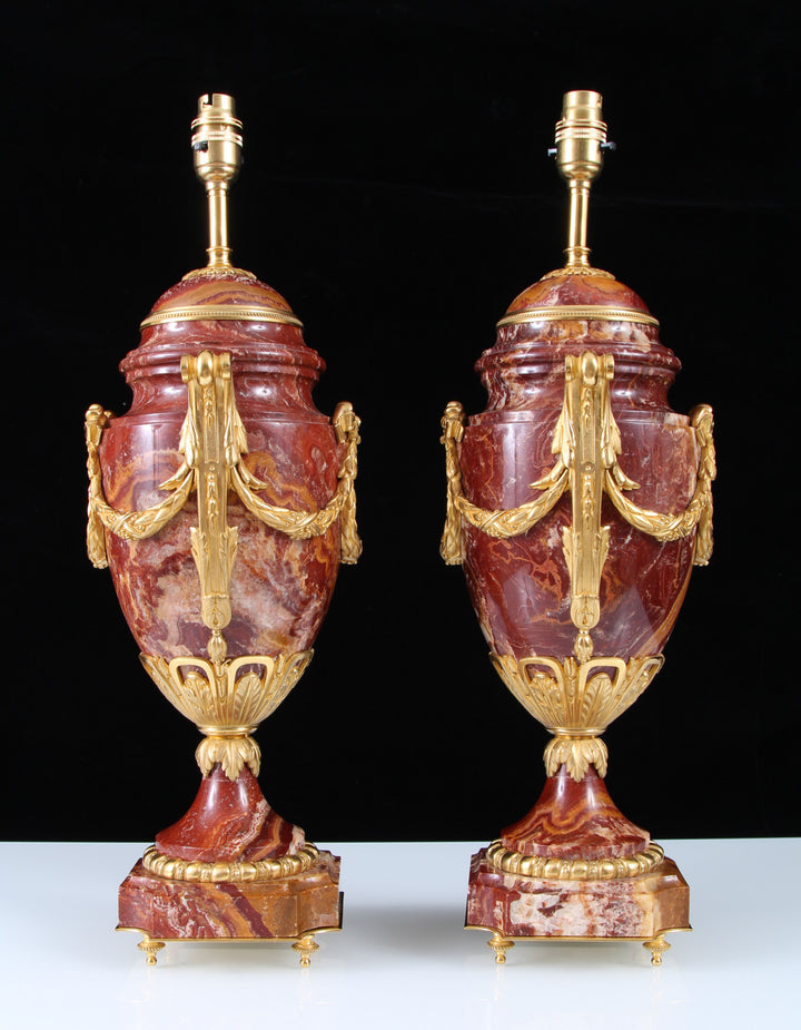 [NWA] 003 Pecorella urn table lamps pair side view 28-10-26
