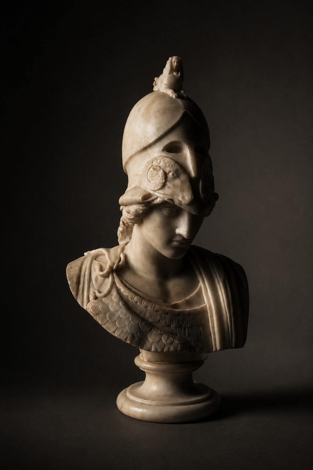 PIETRO BAZZANTI — Marble Bust of Minerva