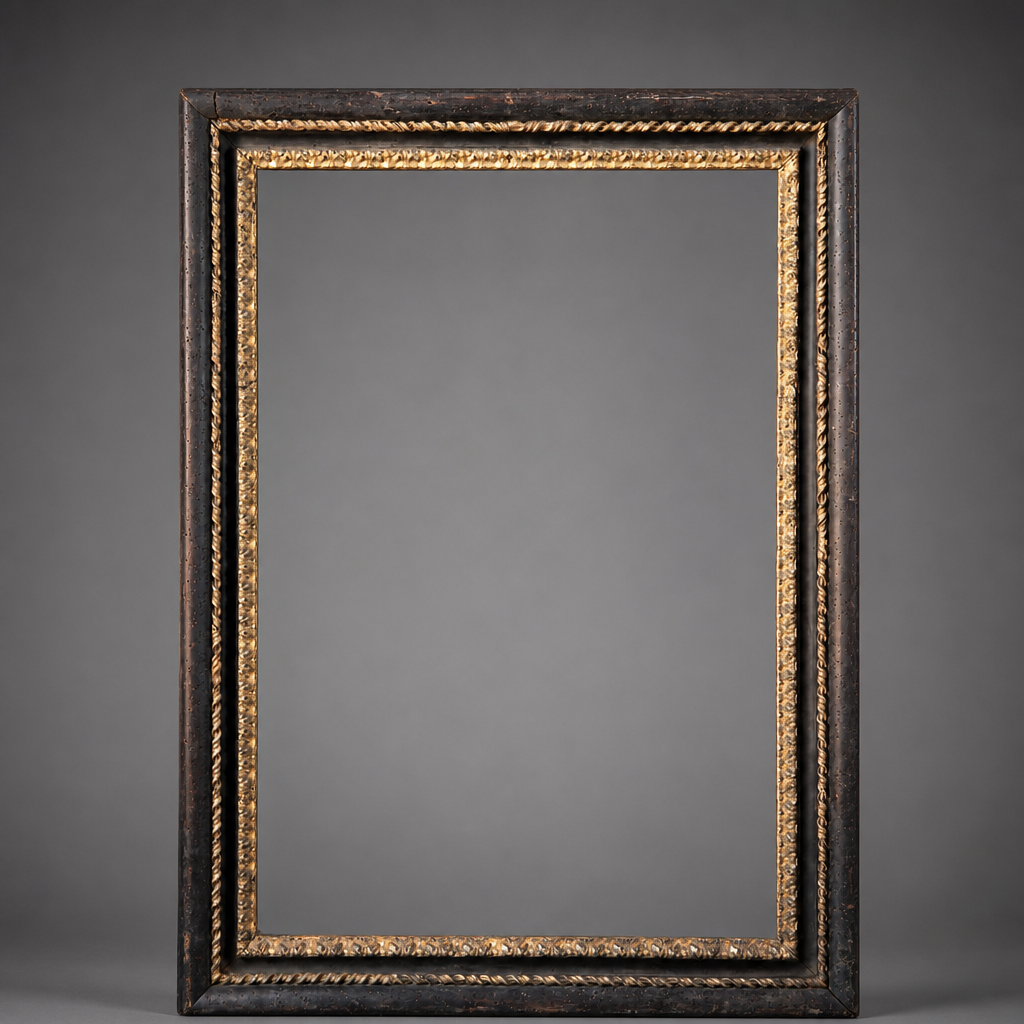 An Early 18th Century Italian Ebonised and Giltwood ‘Salvator Rosa’ Frame