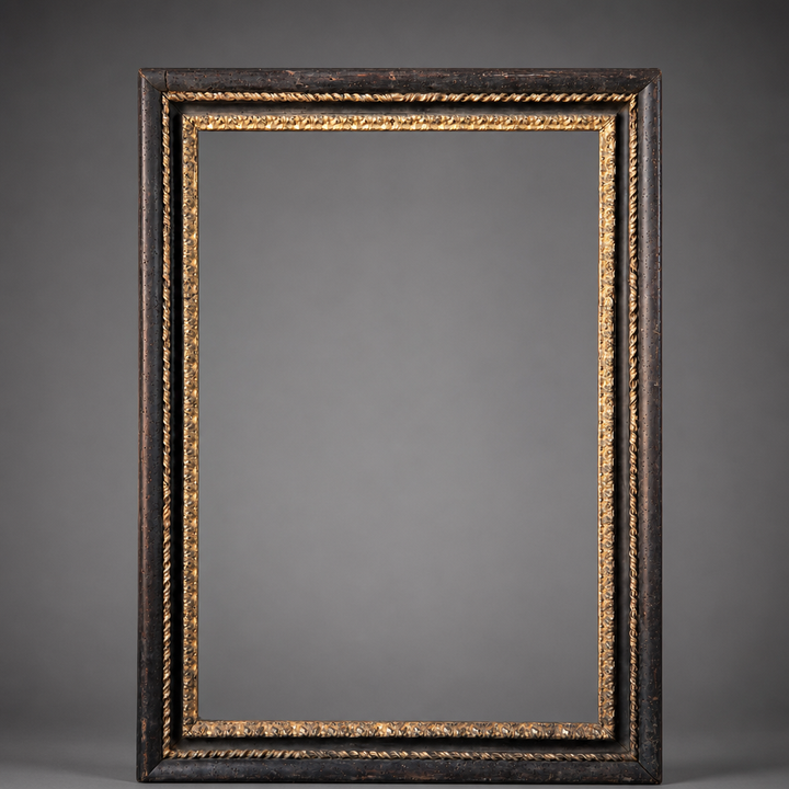 An Early 18th Century Italian Ebonised and Giltwood ‘Salvator Rosa’ Frame