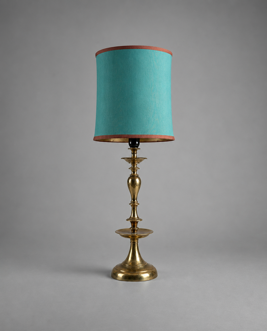 American Mid-Century Brass Table Lamp