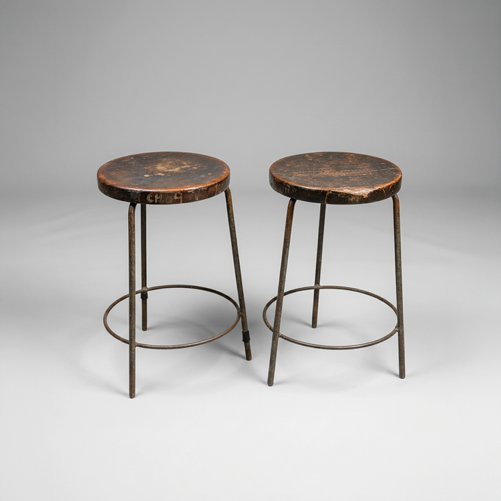 Three Chandigarh Laboratory Stools