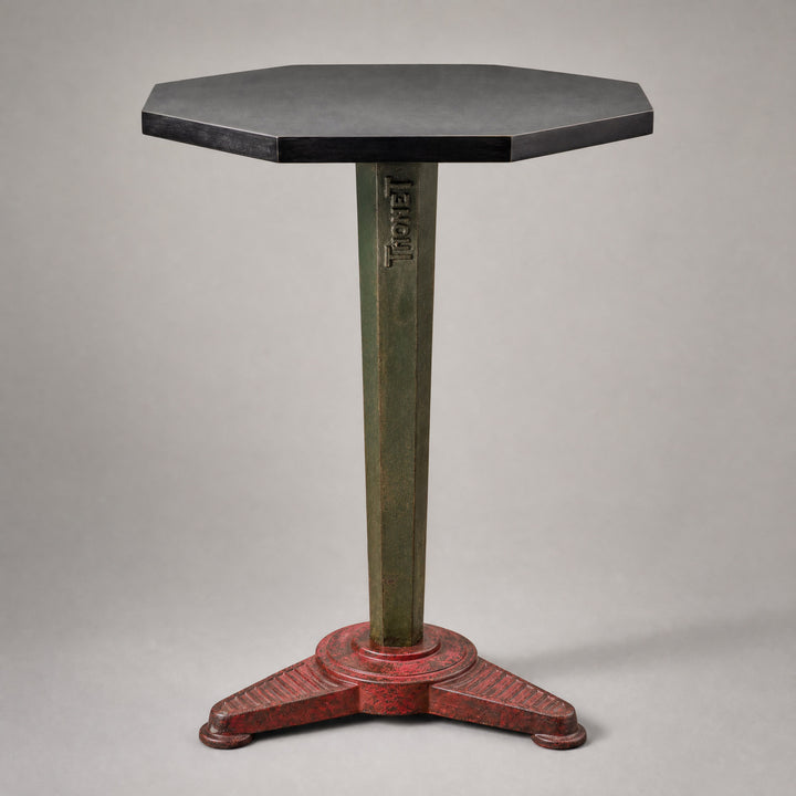 An Art Deco cast iron Thonet occasional table