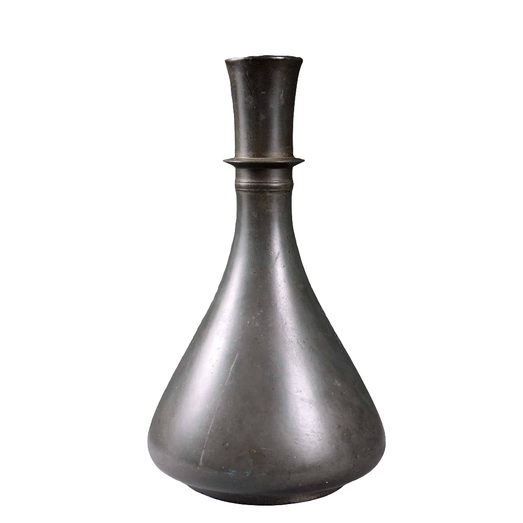 Deccanese Bidriware hookah base from Collection TH20 featuring early 18th-century Indian craftsmanship and minimalist design.
