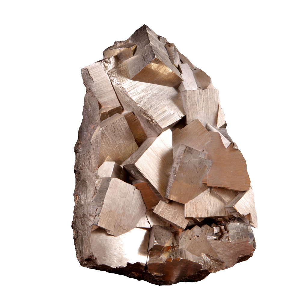 Pyrite specimen with metallic cubic crystals showcasing natural mineral beauty from Collection CK10 decorative objects