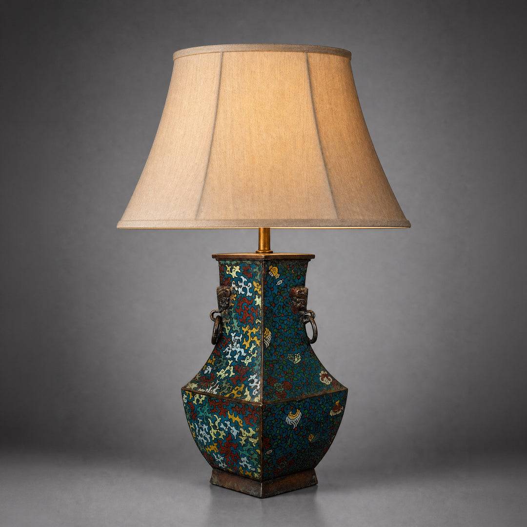 19th Century Chinese Cloisonné Vase Mounted as a Lamp