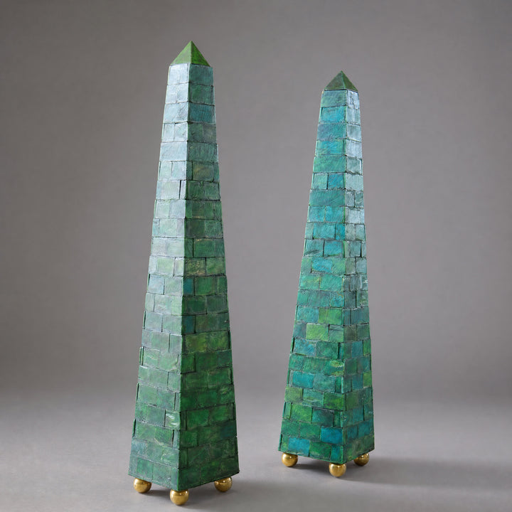 Decorative obelisks by Andrew Allfree