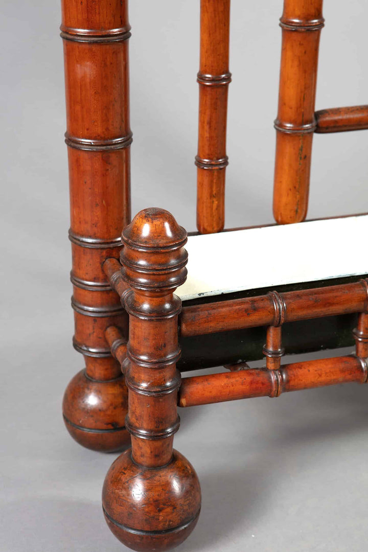 Chinoiserie Hall Stand - French Faux Bamboo Antique