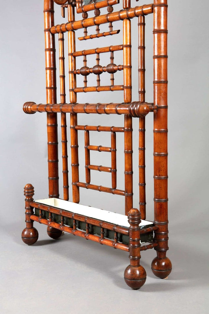 Chinoiserie Hall Stand - French Faux Bamboo Antique