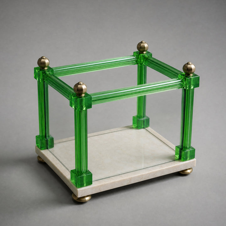 A 19th Century Indian Emerald Green Glass Vitrine