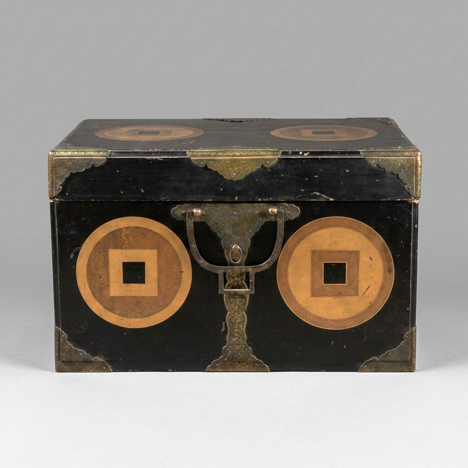 Japanese Lacquered Kimono Chest (Ishō-bako)