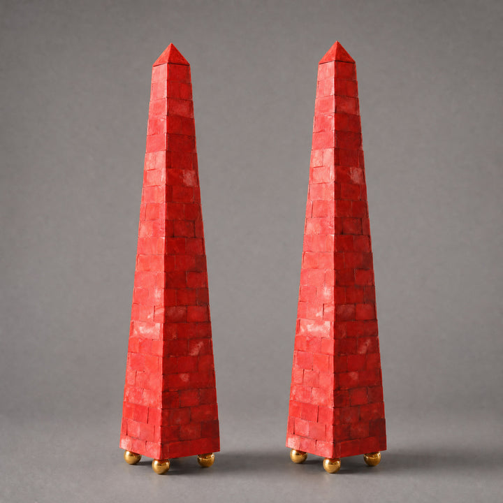 Decorative obelisks by Andrew Allfree