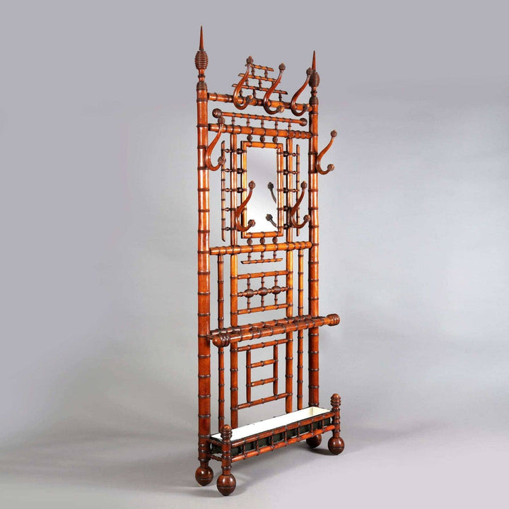 Chinoiserie Hall Stand - French Faux Bamboo Antique